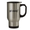 got sewing? - 14oz Stainless Steel Travel Mug, Silver