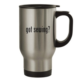 got sewing? - 14oz Stainless Steel Travel Mug, Silver