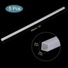 MECCANIXITY Plastic Model Tube ABS Square Tube 1/4"x1/4"x10" White Easy