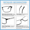 Pack 2 Bifocal Reading Glasses For men,Blue Light Blocking Computer