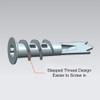 Plasterboard Screws Self-Drilling 13 x 42 mm, Metal Plasterboard Dowels