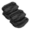 4Pcs/Set Stroller Wheel Protector Covers Black Wheelchair Tire Protector for