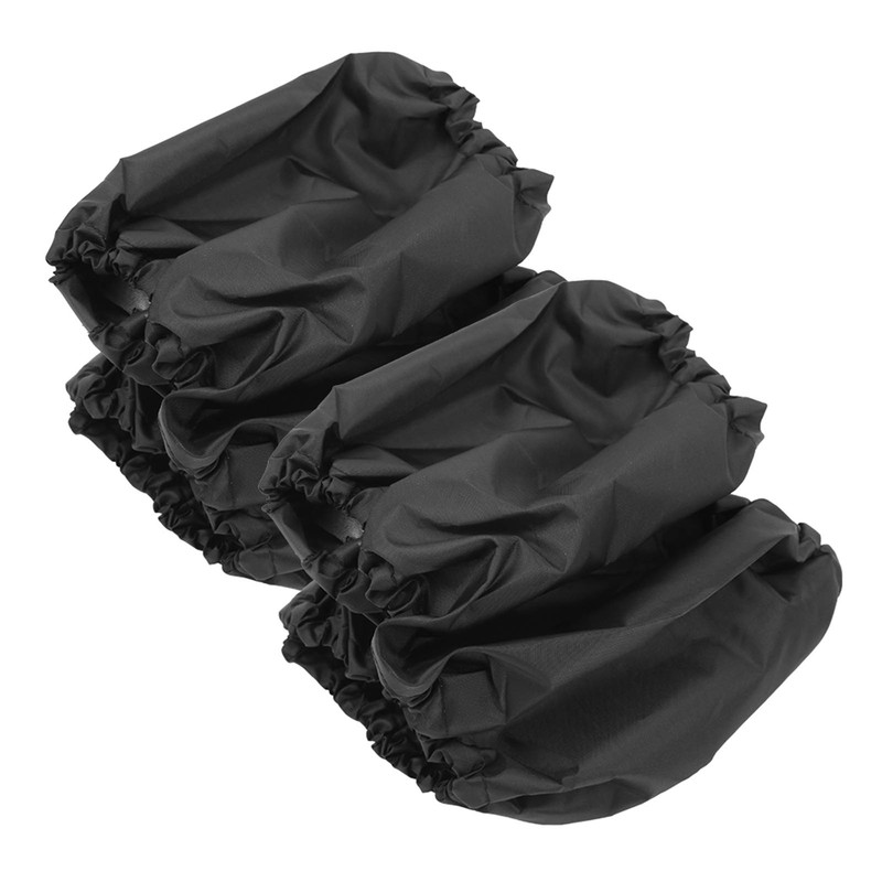 4Pcs/Set Stroller Wheel Protector Covers Black Wheelchair Tire Protector for