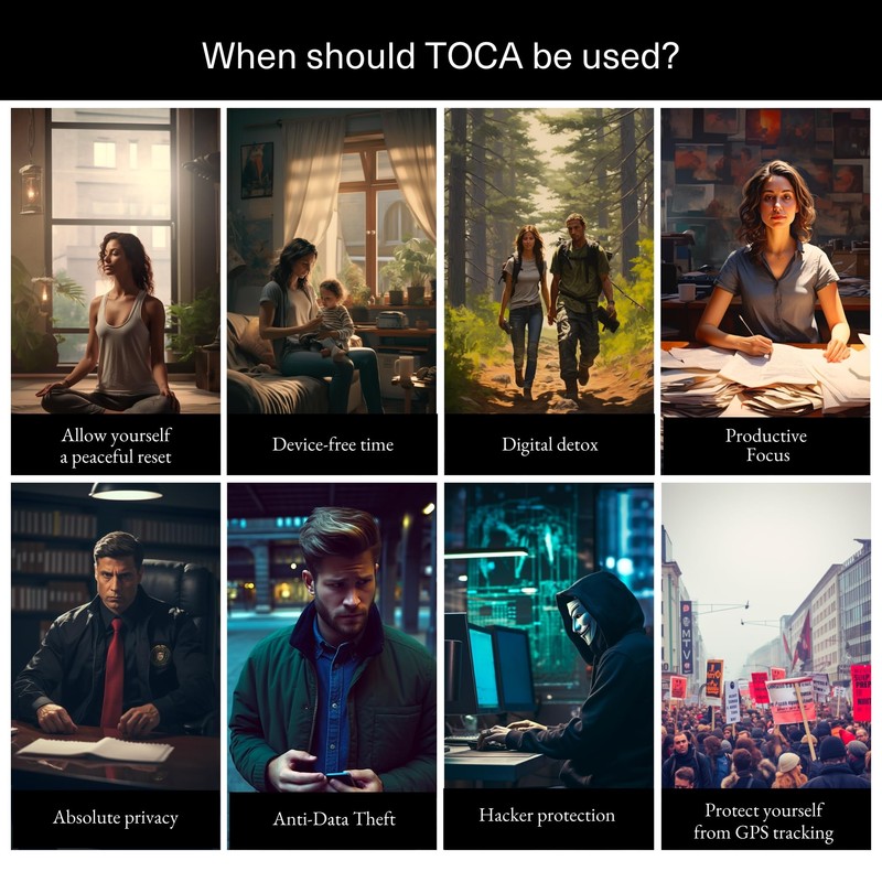 TOCA No Signal Sleeve - RFID Blocking Faraday Bag, Keyless