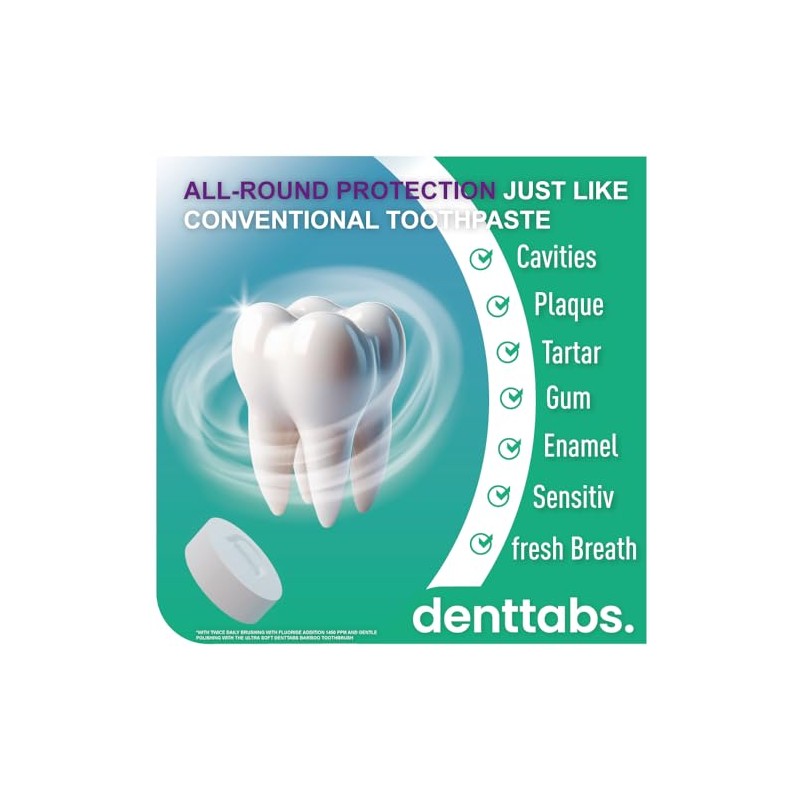 Denttabs tablets for teeth cleaning 125 pc.