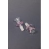 stonedgenie.com 14mm Pink Heart Shape Glass Slide Bowl Slide Bowl
