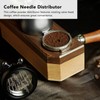 Adjustable Coffee Distributor Food Grade Metal Rotating Handle Fixed Cover