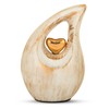 Teardrop urn in Small and Mini Teardrop Urns (Golden White