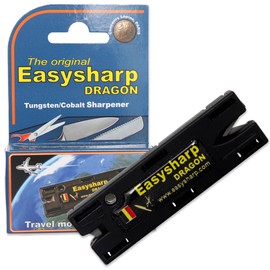 Travel-Size All-in-One Knife Sharpeners for Kitchen Knives, Gardening, & Pocket Knife Sharpening - Camping Knife Sharpener Kit & Scissor Sharpener Tool - Blade Sharpener for Knives 1 Pack