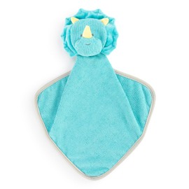 DEMDACO Love to Play 8 x 17 Inch Polyester, Soft and Absorbent, Wash Cloth, Bath Mitt, Sudzie Blue, Dinosaur