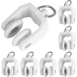 Generic 35Pcs Twin Wheeled Plastic Curtain Track Gliders