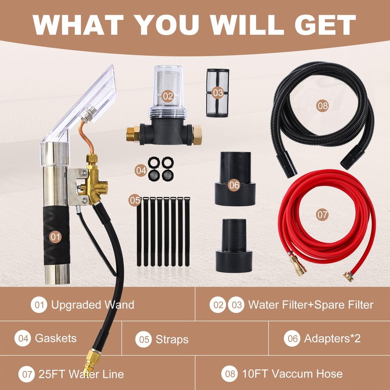 Pro-Grade Shop Vac Extractor Conversion Kit - Universal Shop Vac