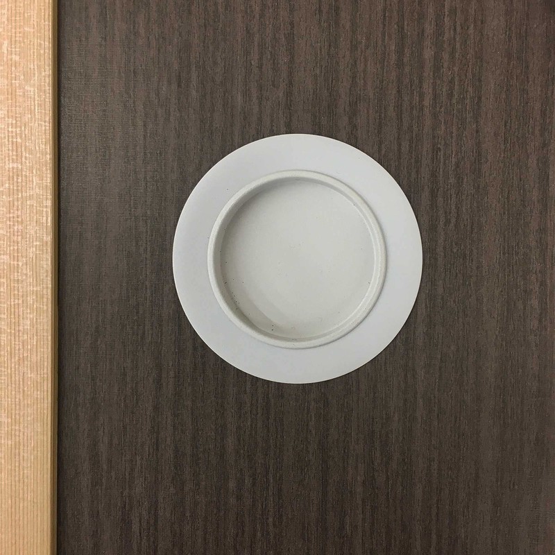 Fusuma Handle Pull 1 Piece, Round Shape, Bottom Dimensions 1.9