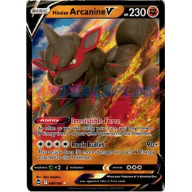 Silver Tempest - Hisuian Arcanine V - Ultra Rare - 090/195 - NM/M