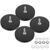 Wukong Rubberised Magnets Diameter 43 mm, Pack of 4 Strong