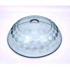 Lorixon 16" Clear Tempered Glass Vessel Sink Unique Square Pattern