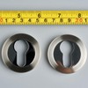 Euro Lock Keyhole Escutcheon Covers Set Dual Tone Polished and