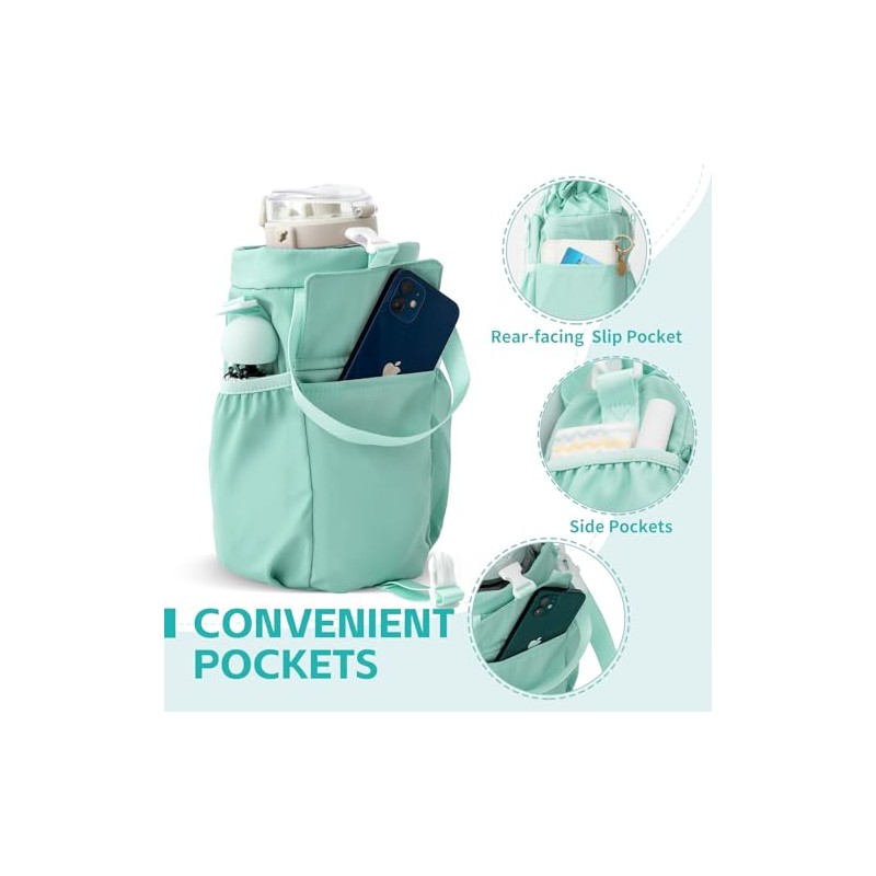 BAVELOE Water Bottle Carrier with Strap and Phone Pocket