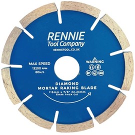 115mm / 4.5" Diamond Mortar Disc, Mortar Masonry Joint Raking Blade For Angle Grinders, Repointing Raker Tool for Fast Removal of Old Mortar, Brickwork Pointing. 115mm Mortar Grinding Discs