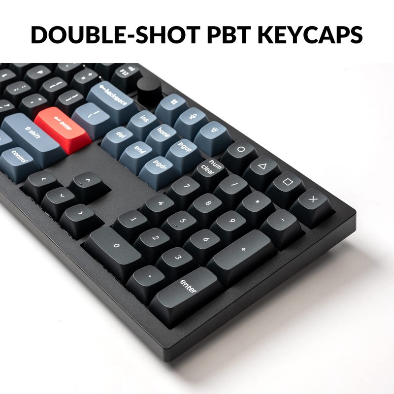 Keychron V6 Wired Custom Mechanical Keyboard Knob Version, Full-Size QMK/VIA