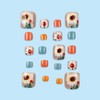 Sunflower Toenails Press on Nails Short Square Summer Flower Fake