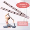 Yoga Stretch Strap with 10 Loops – Elastic Pilates Band