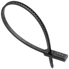 HAOBIN Fahrradschloss Extrem leichtes Zahlenschloss Kabelbinder Schloss 56cm Eingebautes digitales Zahlenschloss mit Stahlkern und 3-stelligem Code,Geeignet für Fahrräder,E-Bikes,Motorroller (Schwarz)