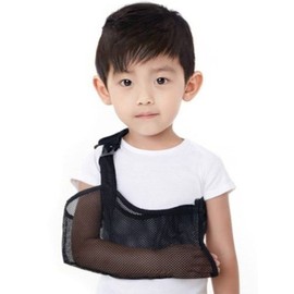 RICHAIR 腕が抜けづらい 子供用 腕つりサポーター アームホルダー 三角巾 アームスリング アームリーダー 腕スリング ネット素材 左右兼用 (小サイズ（XXXS）)