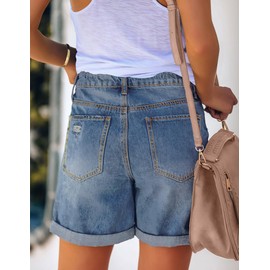 Roskiky Jean Shorts for Women Womens Jeans Shorts Light Blue S