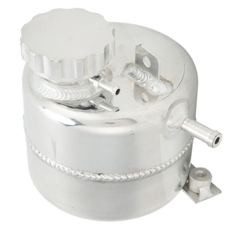 Radiator Coolant Expansion Water Tank Aluminium Alloy Polished Replacement for