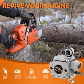 Topkidame C3R-S236 Carburetor Carb Air Filter Kit Fit for Stihl MS361 MS 361 Chainsaw Replace# 1135 120 0601 Air Fuel Oil Filter Line, Gray