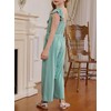 DOKOTOO KIDS Girls Jumpsuit Casual Wide Leg Ruffle Sleeveless One