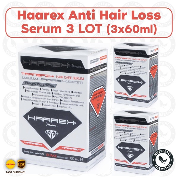 3 LOT Haarex Anti Hair Loss Serum NEW-EXP 2025