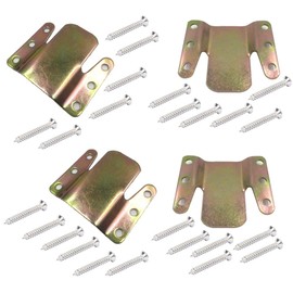 lasenersm 4 Pieces (2 Pairs) Cold Rolled Steel Universal Sectional Sofa Interlocking Photo Frame Connector Bracket Sofa Connector Bracket 1.8mm Thickness Sectional Couch Bracket with Screws, X-Large