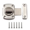 Sayayo Bathroom Latch Rotate Bolt Gate Latch Door Lock, Brushed
