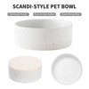 Welloyed Oslo Ceramic Dog Bowl - 6'' Dog Food Water