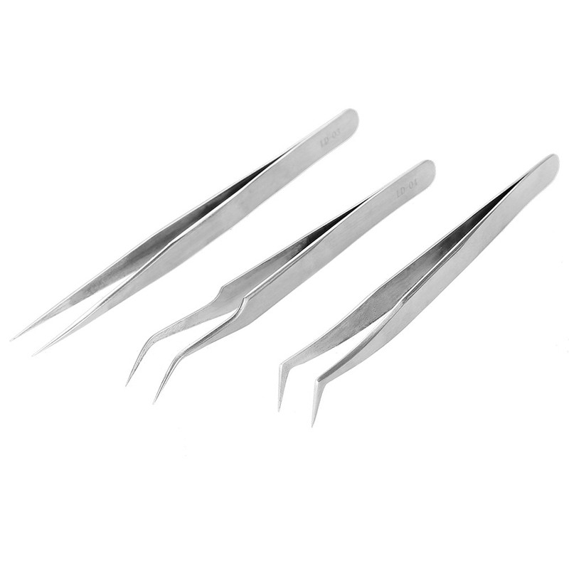 6pcs / Set Professional Eyelashes Extension Tool Kit Tweezers Scissors