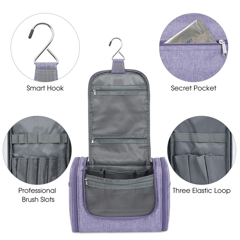 Large Hanging Toiletry Wash Bag Travel Makeup Cosmetic Organizer for