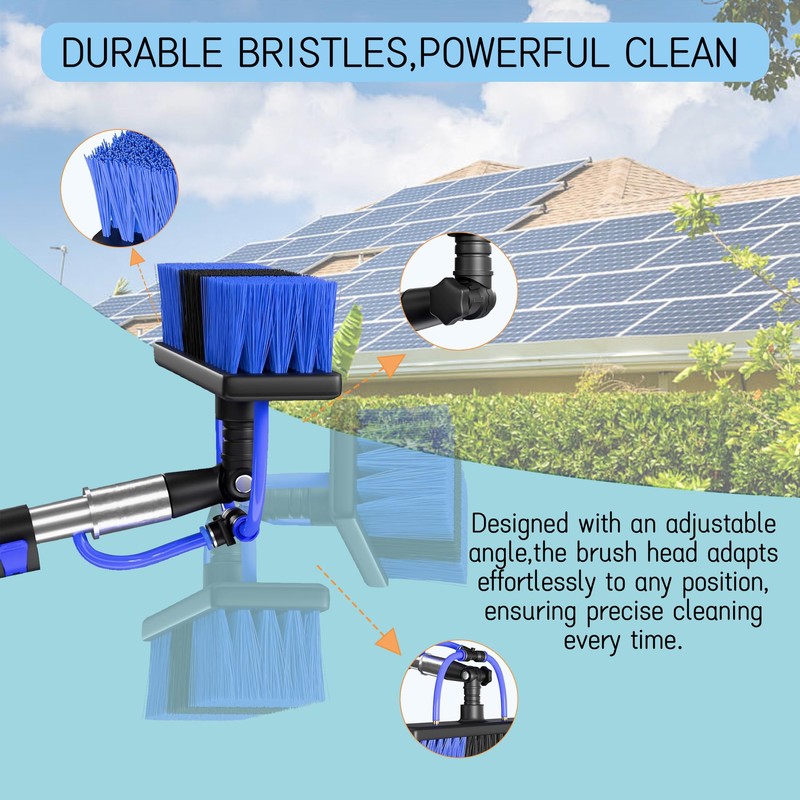 BSFRNF 16FT Solar Panel Cleaning Kit with Telescopic Pole &