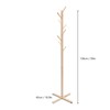 YIYIBYUS Coat Rack Free Standing Wooden Tree Branch Coat Hat