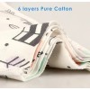 5 Absorbentes Insertos Estampados De Algodón De 6 Capas