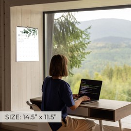 Aesthetic 2025-2026 Wall Calendar - Runs from June 2025 Until December 2026 - The Perfect Modern Greenery Calendar Planner for Easy Organizing