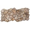 Dundee Deco 3D Wall Panels - Brown Faux Stone PVC