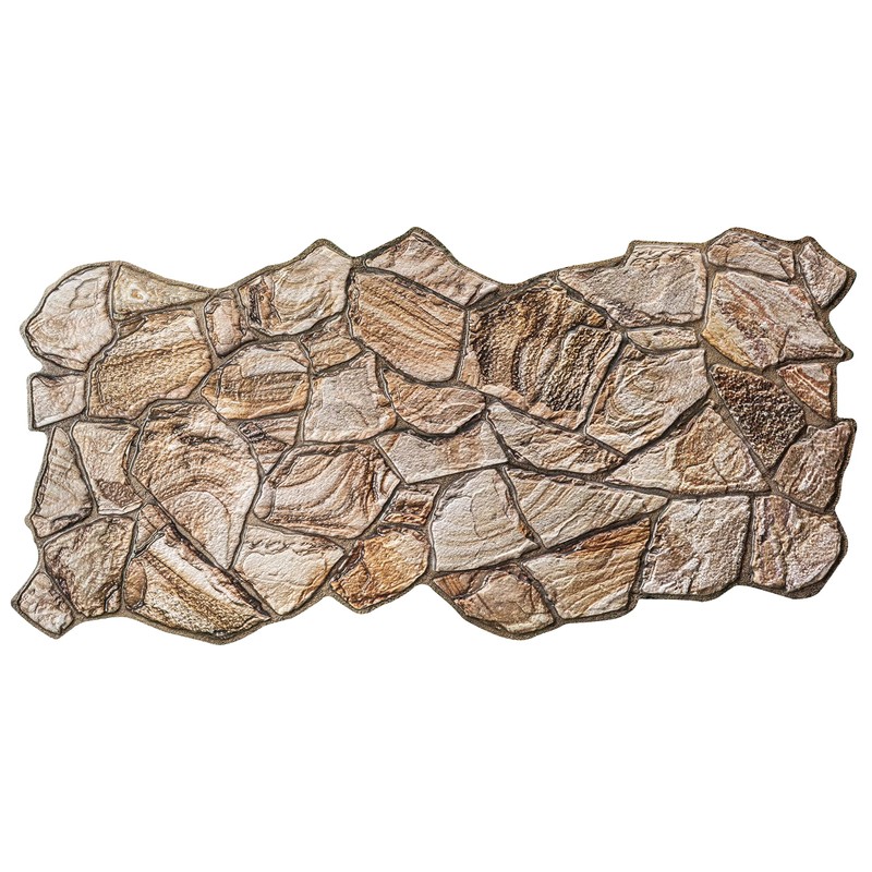 Dundee Deco 3D Wall Panels - Brown Faux Stone PVC