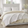 Madison Park Tuscany Luxury Oversized Quilted Throw with Scalloped Edges