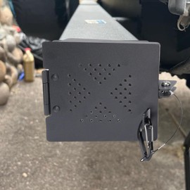 Pssopp RV Bumper Cap Cover, RV Bumper Plug End Cap Hose Plug Protective Covers for Travel Trailers (Black)