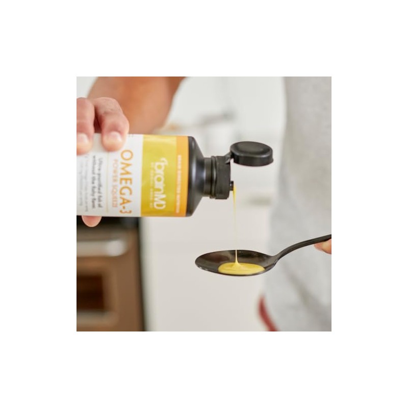 BRAINMD Dr Amen Omega-3 Power Squeeze, Citrus Blast - 16.8