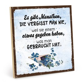 TypeStoff Wooden Sign with Saying - Friendship - Vintage Look with Quote as Gift and Decoration on Relationship - HS-01082