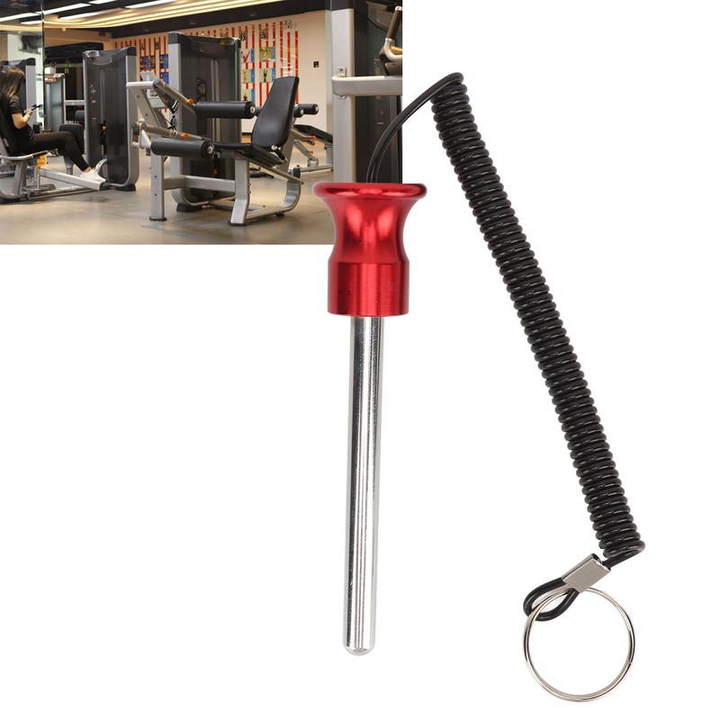 Gym Weight Stack Pin with Lanyard Enhanced Security Selector Lock