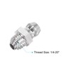uxcell 2Pcs Stainless Steel Straight Grease Fitting 1/4-28 Inch Thread